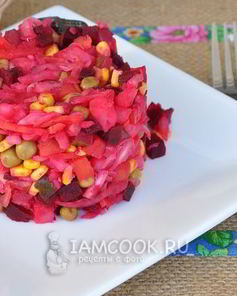 Винегрет с квашеной капустой