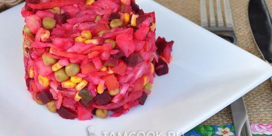 Винегрет с квашеной капустой