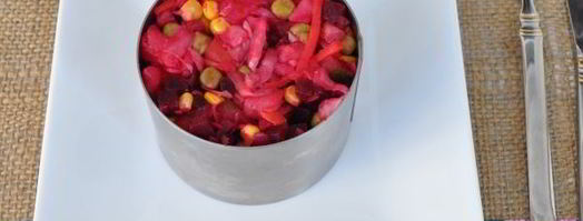 винегрет с квашеной капустой. Шаг 10