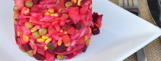 винегрет с квашеной капустой. Шаг 11