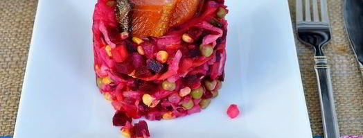 винегрет с квашеной капустой. Шаг 12