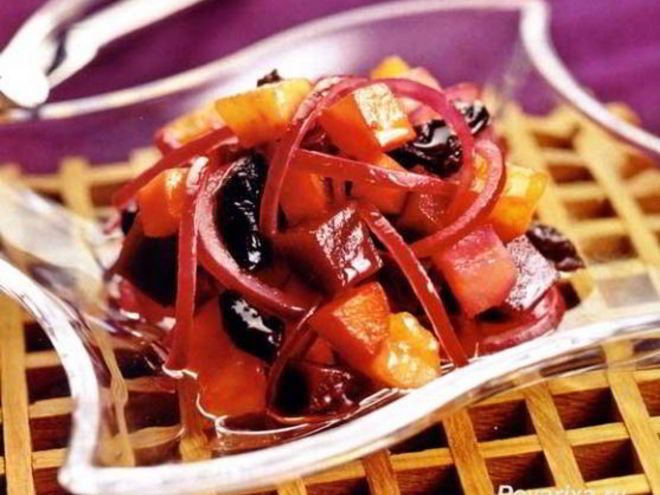 Рецепт винегрета с манго