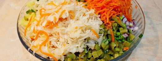 винегрет с морковкой по-корейски. Шаг 4