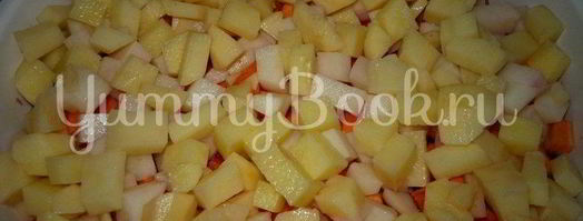 винегрет с сельдью и консервированной фасолью. Шаг 4