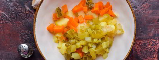 винегрет с сельдью. Шаг 4