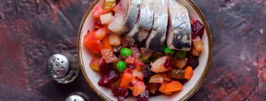 винегрет с сельдью. Шаг 7