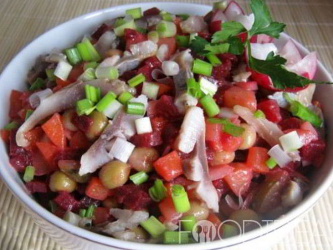 Рецепт винегрета с селедкой