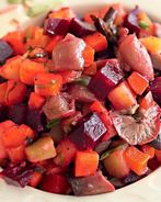 Винегрет с солеными грибами