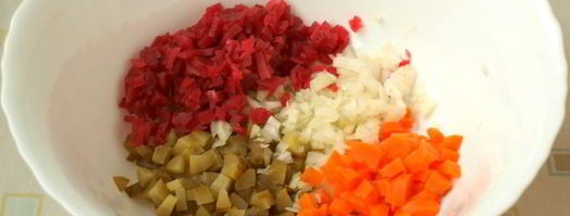 винегрет с тюлькой. Шаг 3