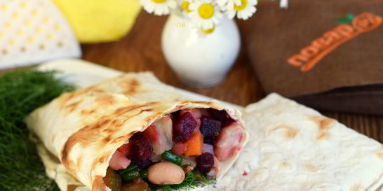 Винегрет в лаваше