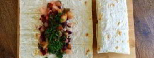 винегрет в лаваше. Шаг 5