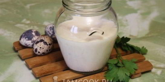 Домашний майонез из перепелиных яиц