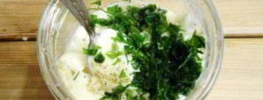 домашний майонез на курином яйце с чесноком и зеленью. Шаг 7