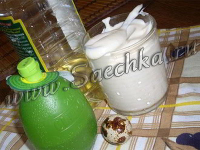 Рецепт майонеза из перепелиных яиц