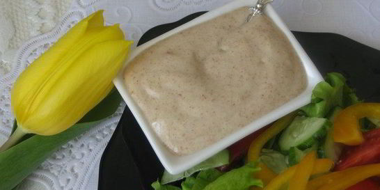 Постный майонез из льняной муки