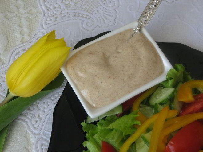 Рецепт постного майонеза из льняной муки