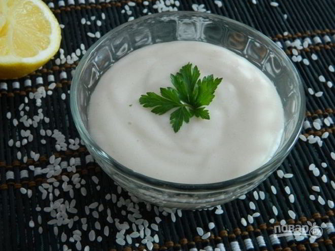 Рецепт вегетарианского рисового майонеза