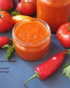 Домашний томатный соус из запеченных овощей