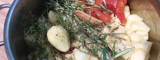 домашний томатно-яблочный кетчуп со свежими пряными травами. Шаг 4