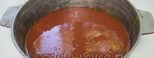 кетчуп из помидоров и алычи на зиму. Шаг 7