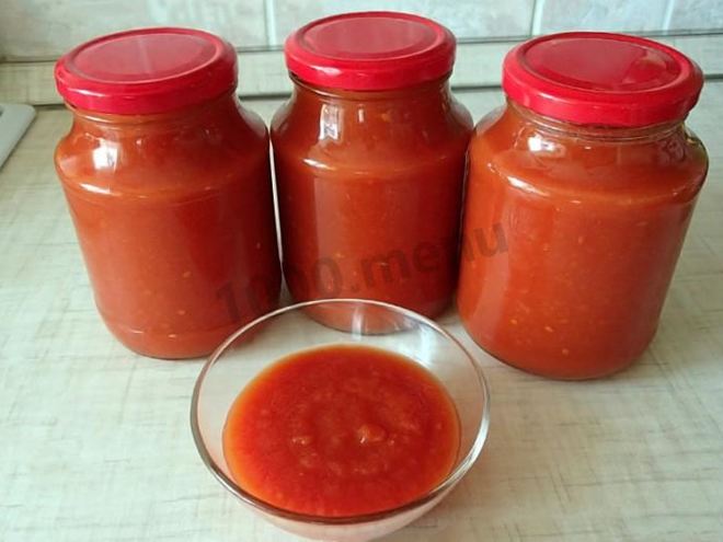 Рецепт кетчупа на зиму без стерилизации