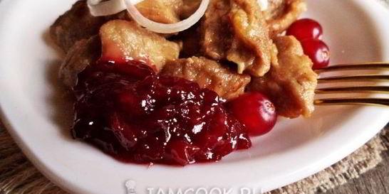 Клюквенный соус к мясу