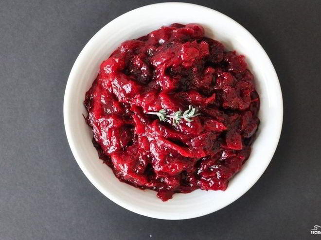 Рецепт клюквенного соуса к птице