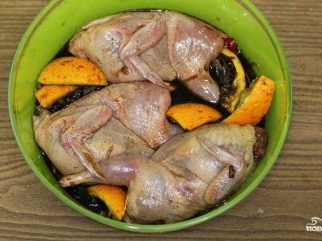 Рецепт маринада для перепелов на гриле