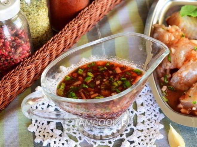 Рецепт маринада для рыбы с красным вином и бальзамиком