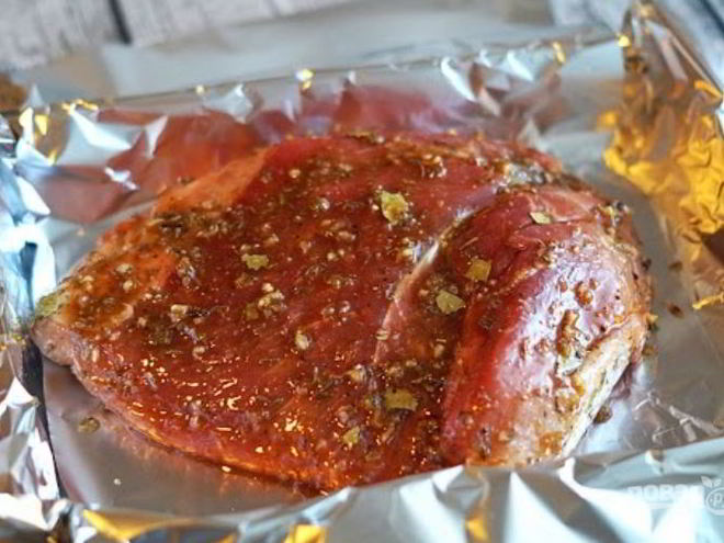 Рецепт маринада для свинины в фольге