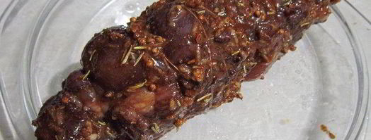 пастрома из куриной грудки в винном маринаде. Шаг 6