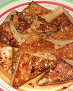 Тофу в апельсиново-имбирном маринаде