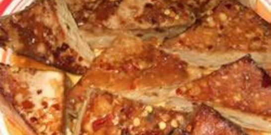 Тофу в апельсиново-имбирном маринаде