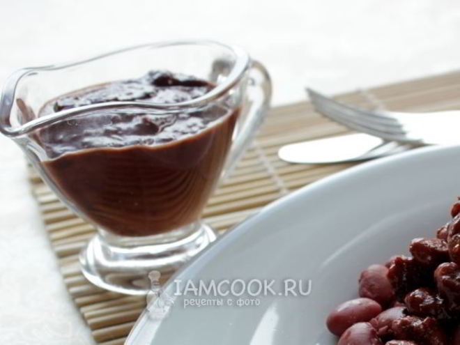 Рецепт шоколадного соуса к мясу