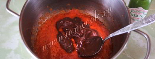 шоколадный соус к мясу. Шаг 7