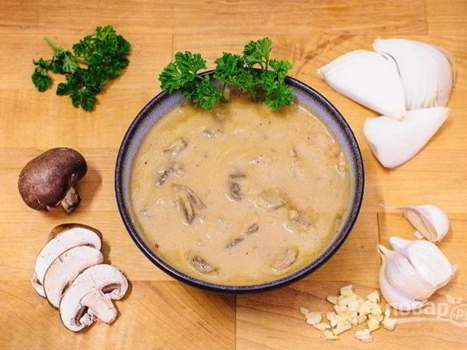 Рецепт сливочно-грибного соус