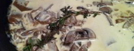 сливочно-грибной соус. Шаг 4