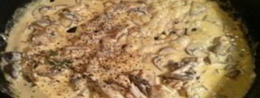 сливочно-грибной соус. Шаг 5