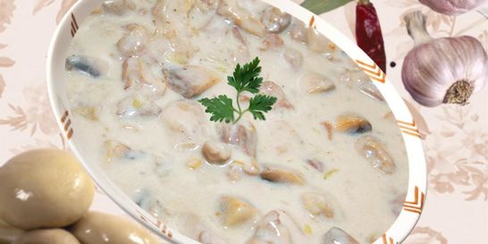 Сливочный соус с сушеными грибами