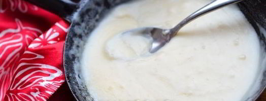 густой крем бешамель на сковороде. Шаг 10