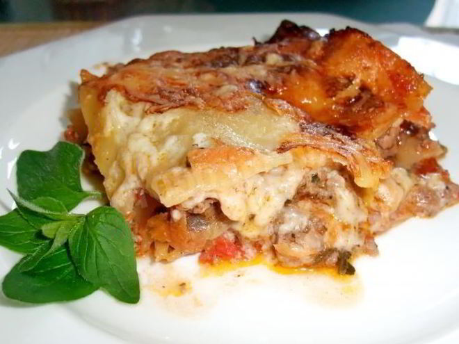 Рецепт лазаний с фаршем бешамель домашняя в духовке