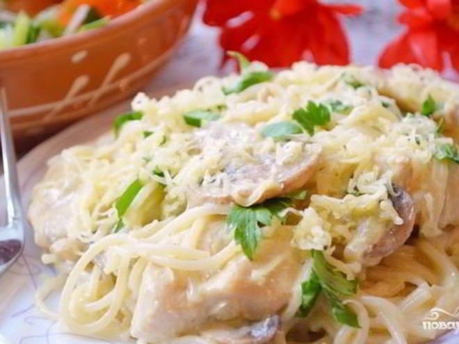 Рецепт соуса для спагетти с курицей