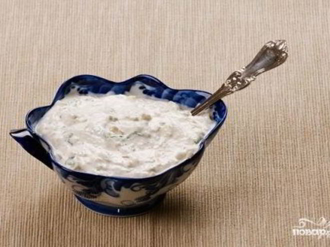 Рецепт соуса из хрена со сметаной