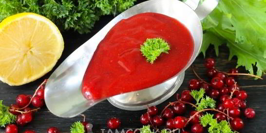 Соус из красной смородины к мясу