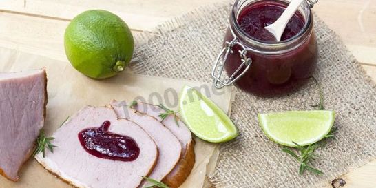 Соус из вишни к мясу на зиму