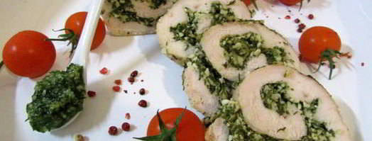 филе индейки с соусом песто из укропа. Шаг 14