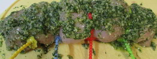 филе индейки с соусом песто из укропа. Шаг 10