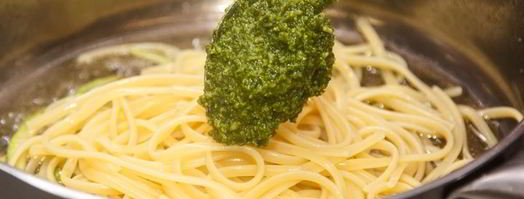 лингвини с соусом песто. Шаг 8