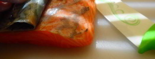 лосось с соусом песто. Шаг 3