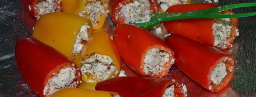 мини-перцы с соусом песто. Шаг 4